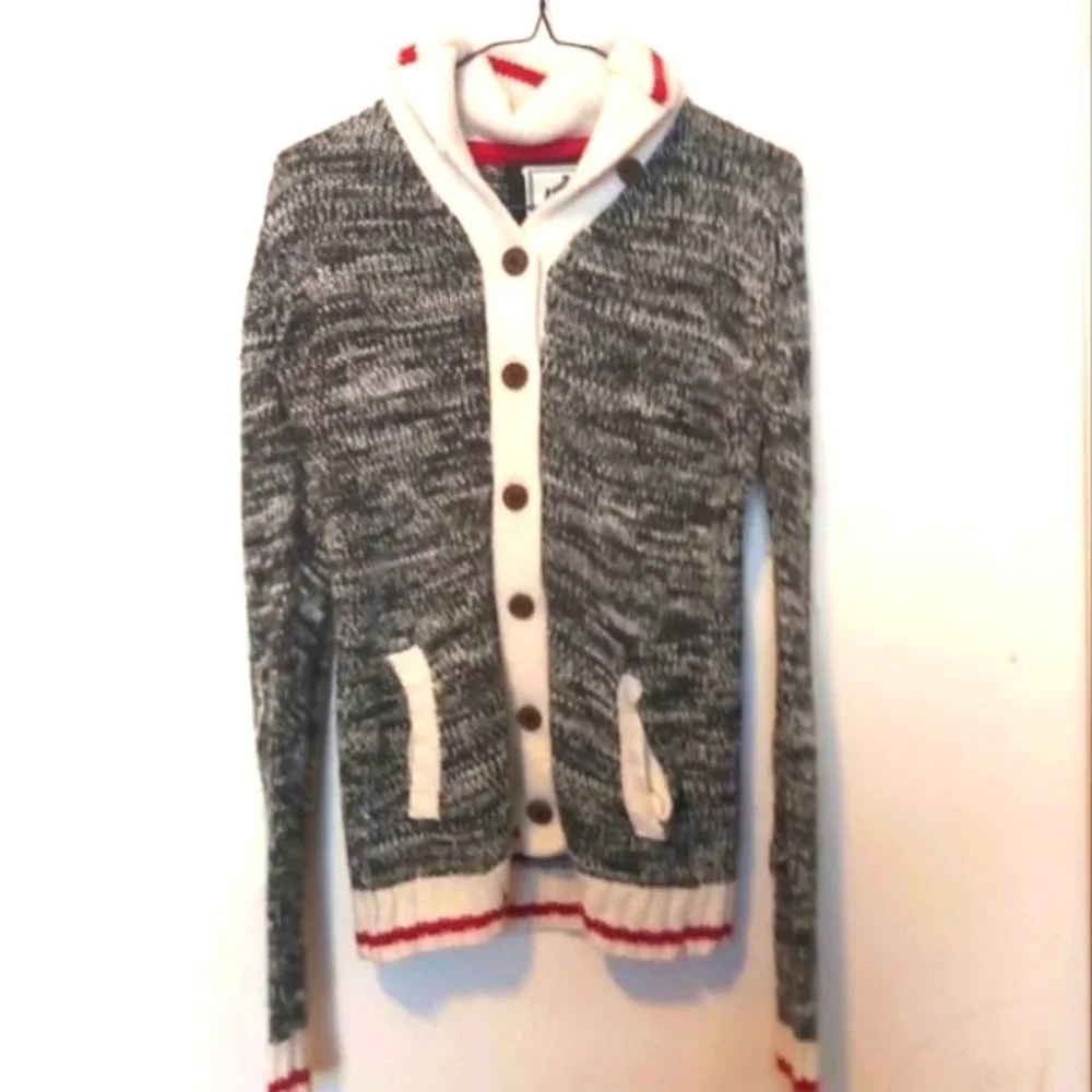 CABIN FEVER | Girls Cardigan Sweater Sock Monkey Size Large (14-16) - Picture 1 of 6